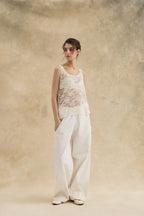 Cream Guipure Lace Top