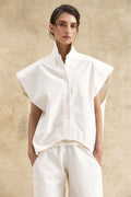 Cream Corduroy Waistcoat Top
