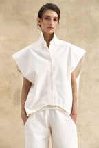 Cream Corduroy Waistcoat Top