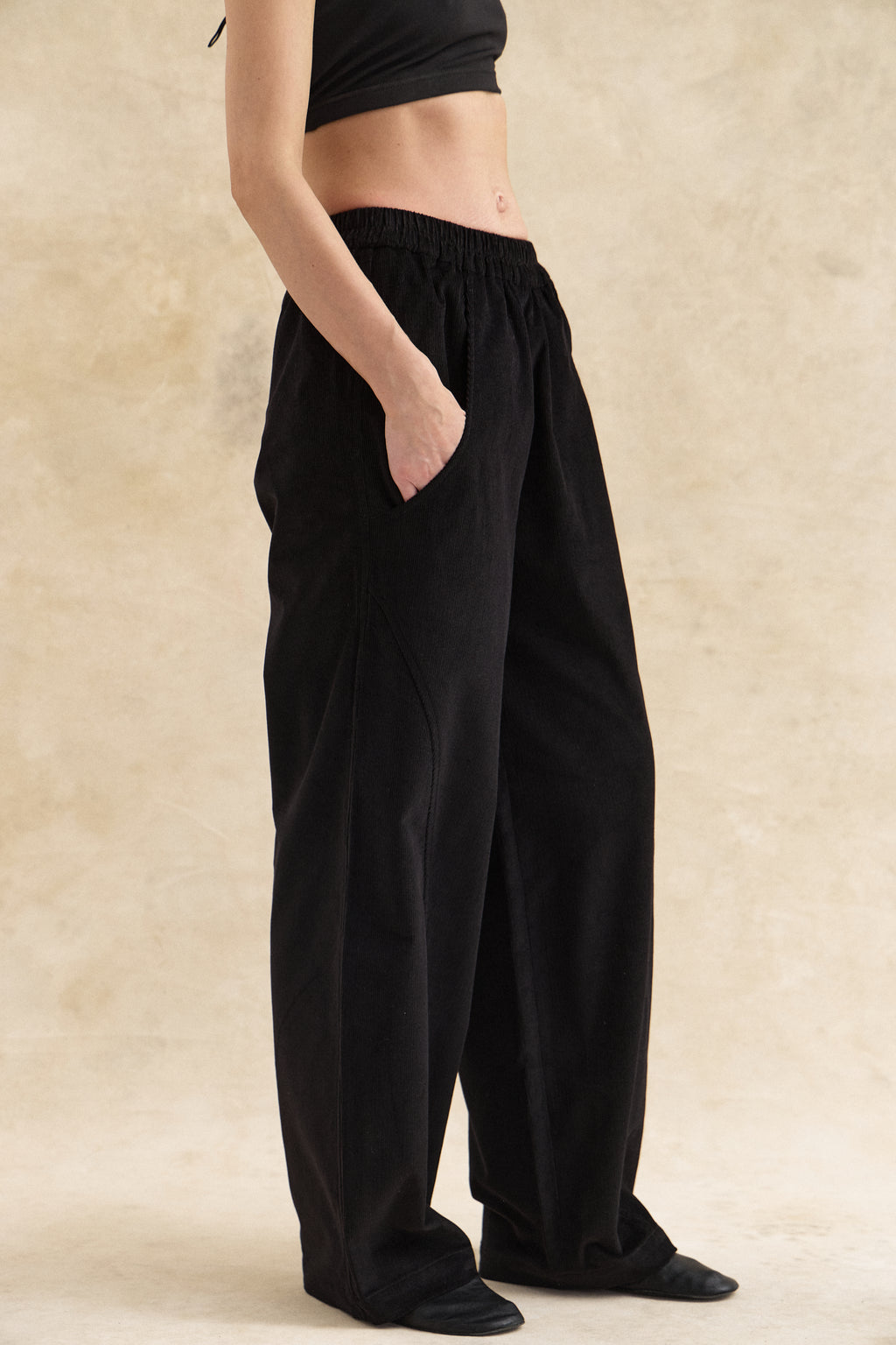 Black Corduroy Trousers