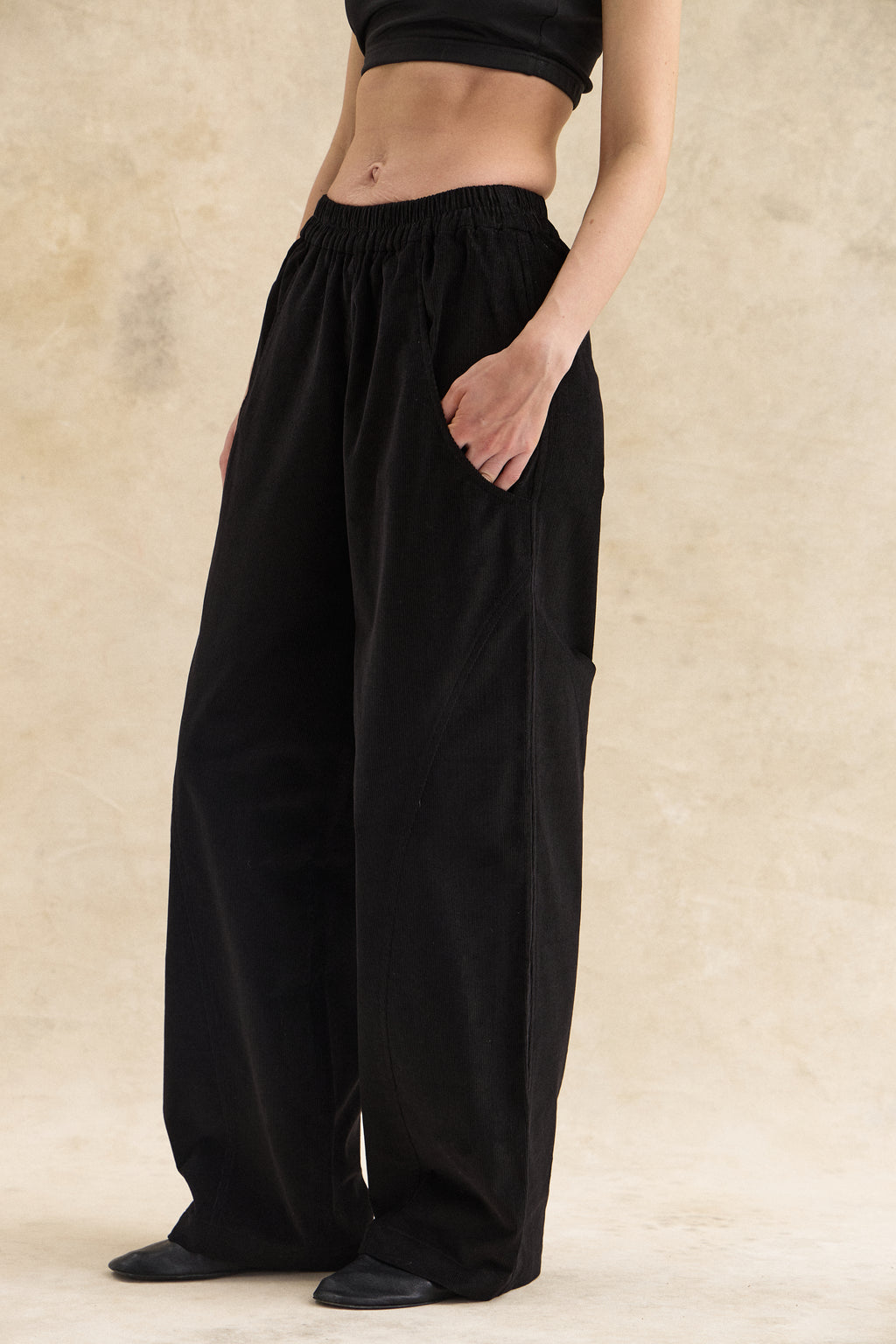 Black Corduroy Trousers